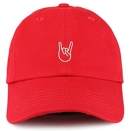 Trendy Apparel Shop Youth Rock On Logo Unstructured Cotton Baseball Cap