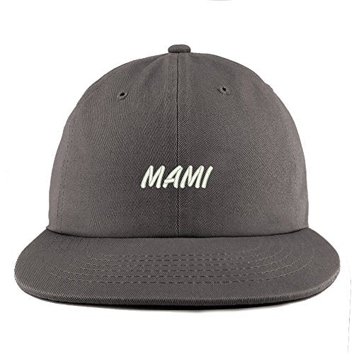 Trendy Apparel Shop Mami Embroidered Unstructured Flatbill Adjustable Cap