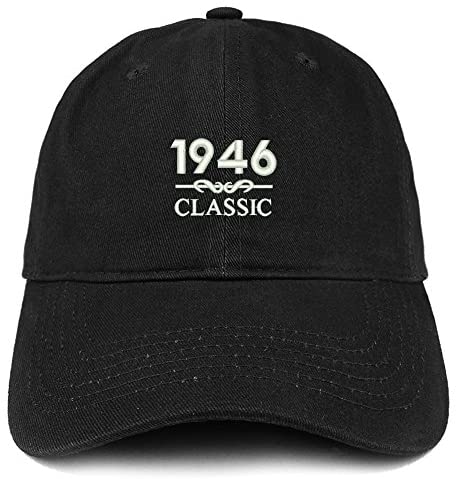 Trendy Apparel Shop Classic 1946 Embroidered Retro Soft Cotton Baseball Cap