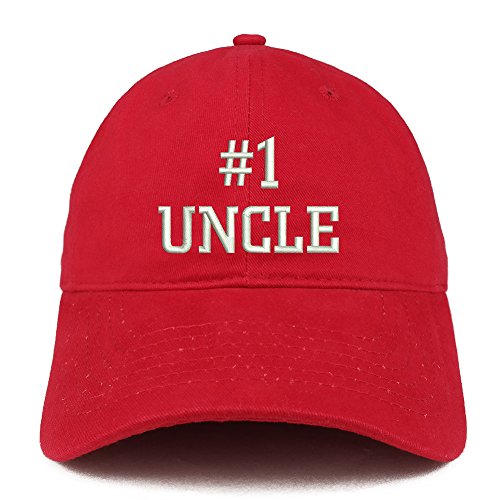 Trendy Apparel Shop Number 1 Uncle Embroidered Low Profile Soft Cotton Baseball Cap