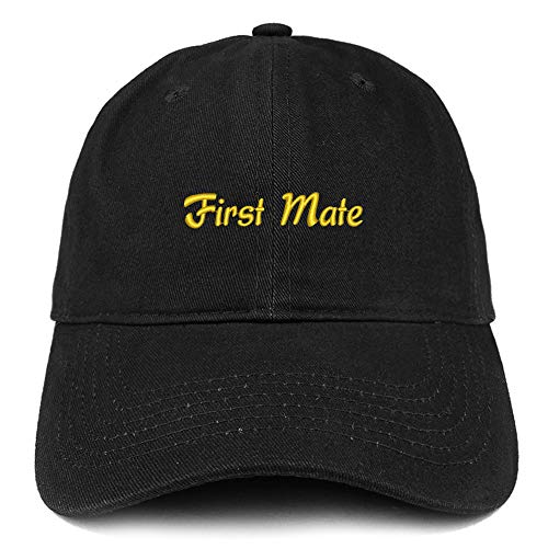 Trendy Apparel Shop First Mate Embroidered 100% Cotton Adjustable Cap Dad Hat