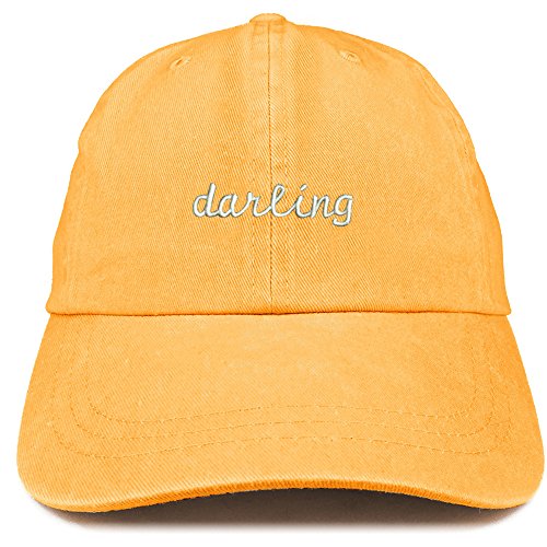 Trendy Apparel Shop Darling Embroidered Washed Cotton Adjustable Cap