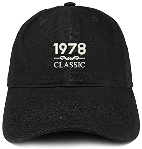 Trendy Apparel Shop Classic 1978 Embroidered Retro Soft Cotton Baseball Cap