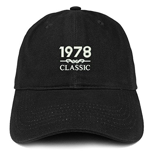 Trendy Apparel Shop Classic 1978 Embroidered Retro Soft Cotton Baseball Cap