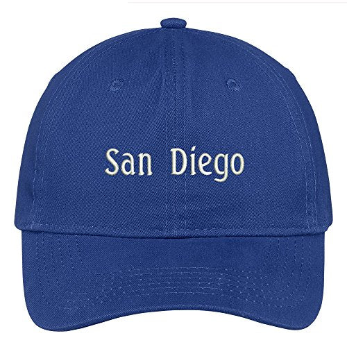 Trendy Apparel Shop San Diego City Embroidered Low Profile 100% Cotton Adjustable Cap