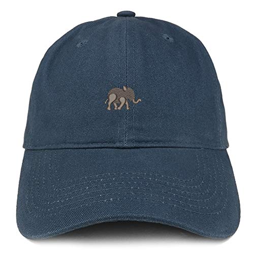 Trendy Apparel Shop Baby Elephant Embroidered Brushed Cotton Cap