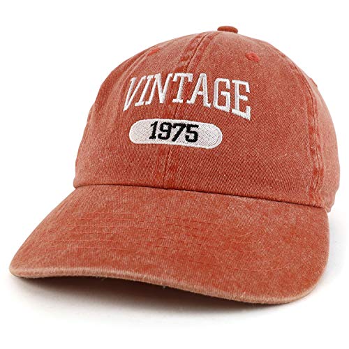 Trendy Apparel Shop 45th Birthday Vintage 1976 Washed Cotton Adjustable Cap