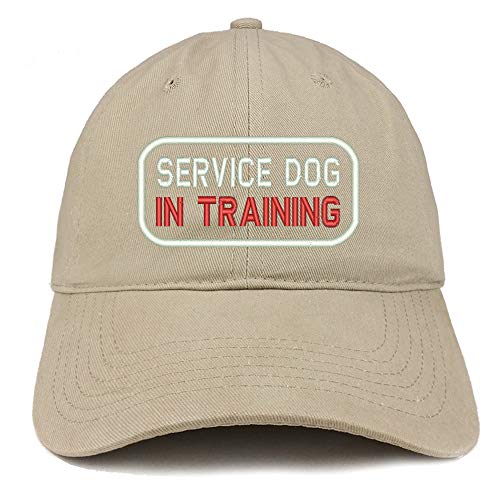 Trendy Apparel Shop Service Dog in Training Embroidered Brushed Cotton Cap