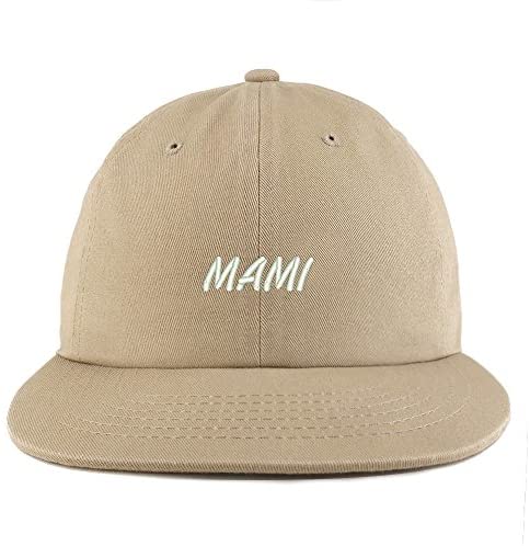 Trendy Apparel Shop Mami Embroidered Unstructured Flatbill Adjustable Cap