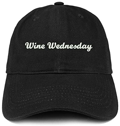 Trendy Apparel Shop Wine Wednesday Embroidered Soft Cotton Dad Hat