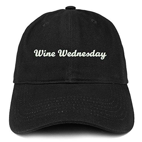 Trendy Apparel Shop Wine Wednesday Embroidered Soft Cotton Dad Hat