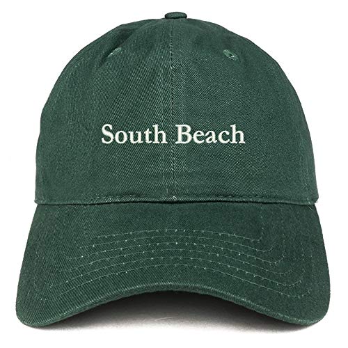 Trendy Apparel Shop South Beach Embroidered Brushed Cotton Cap