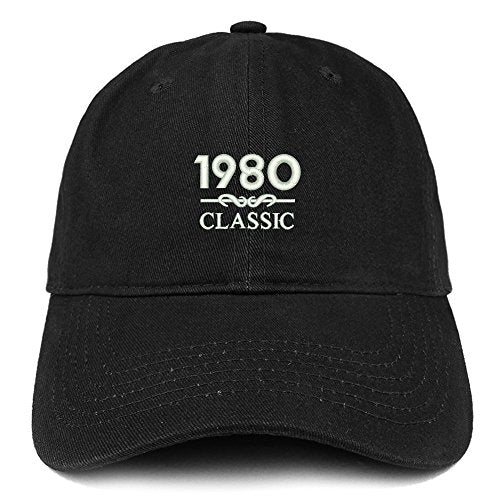 Trendy Apparel Shop Classic 1980 Embroidered Retro Soft Cotton Baseball Cap