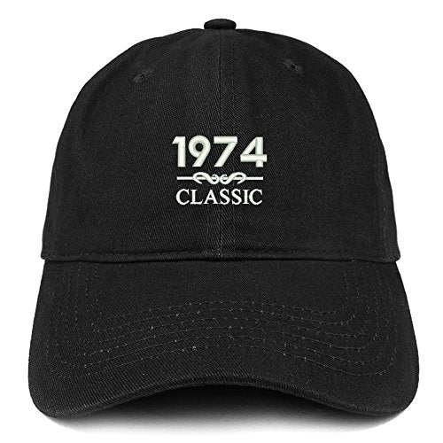 Trendy Apparel Shop Classic 1974 Embroidered Retro Soft Cotton Baseball Cap