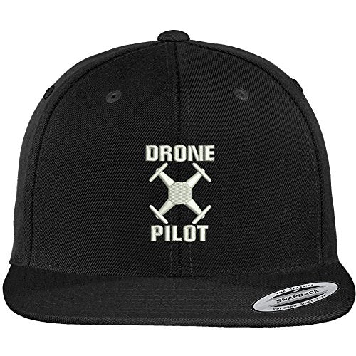 Trendy Apparel Shop Drone Operator Pilot Embroidered Flat Bill Snapback Baseball Cap
