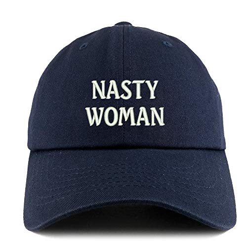 Trendy Apparel Shop Nasty Woman Solid Adjustable Unstructured Dad Hat