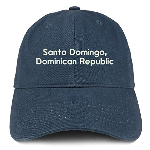 Trendy Apparel Shop Santo Domingo Embroidered Cotton Unstructured Dad Hat