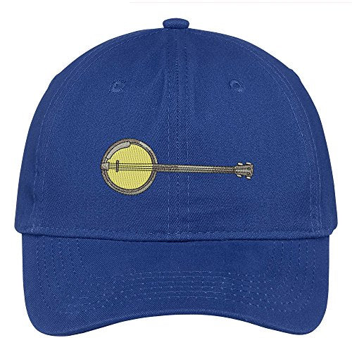 Trendy Apparel Shop Banjo Embroidered Low Profile Soft Cotton Brushed Baseball Cap