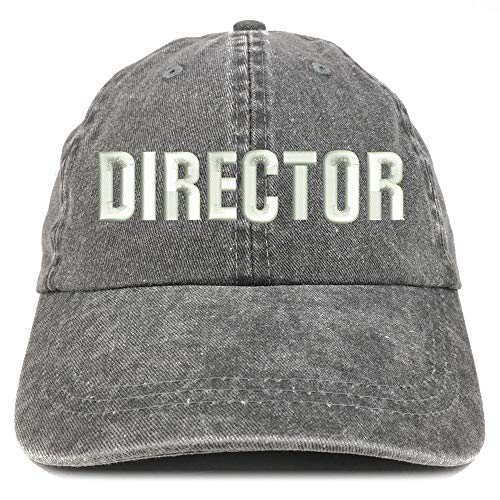 Trendy Apparel Shop Director Embroidered Washed Low Profile Cap