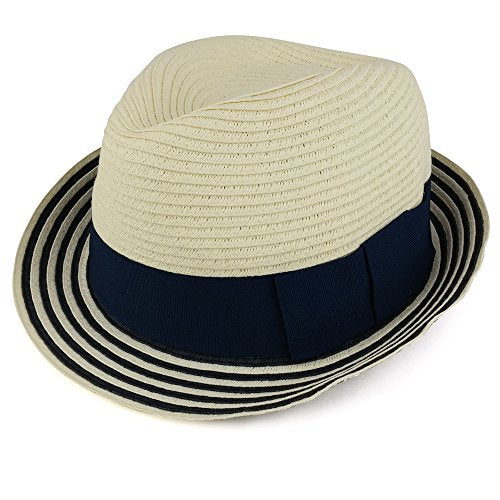 Trendy Apparel Shop Women's Fedora Crown Ribbon Band Wide Brim Sun Hat