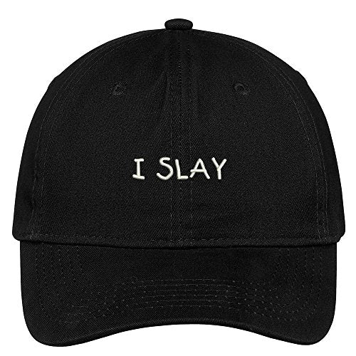 Trendy Apparel Shop Slay Embroidered Adjustable Cotton Cap