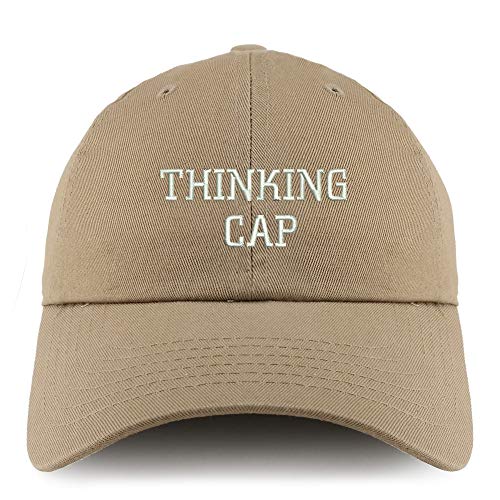 Trendy Apparel Shop Thinking Cap Solid Adjustable Unstructured Dad Hat