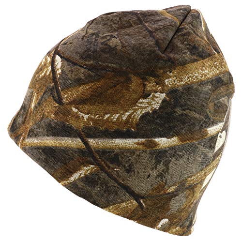 Trendy Apparel Shop Hunting Camo Knit Short Beanie with Acrylic Lining