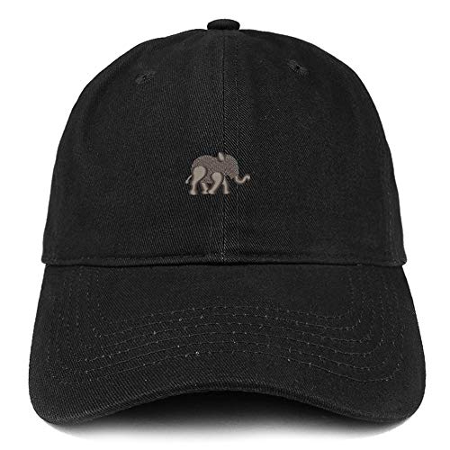 Trendy Apparel Shop Baby Elephant Embroidered Brushed Cotton Cap