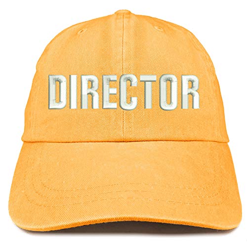 Trendy Apparel Shop Director Embroidered Washed Low Profile Cap