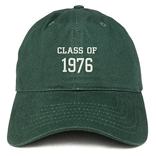 Trendy Apparel Shop Class of 1976 Embroidered Reunion Brushed Cotton Baseball Cap