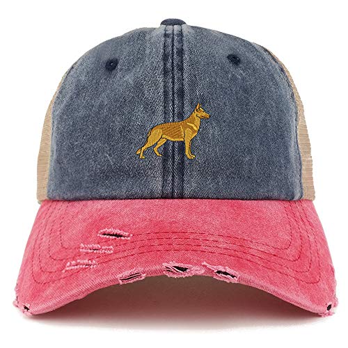 German Shepherd Dog Embroidered Baseball Caps