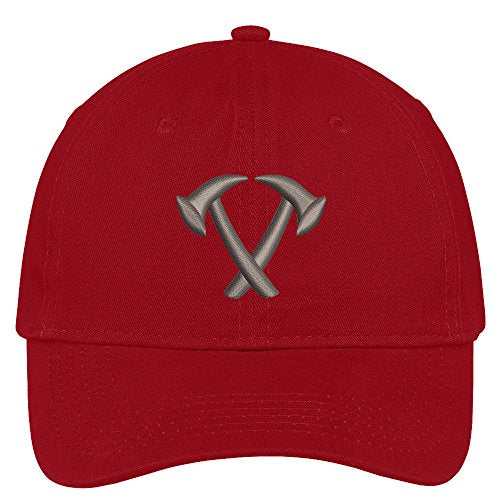 Trendy Apparel Shop Mini Fire Axes Embroidered Soft Brushed Cotton Low Profile Cap