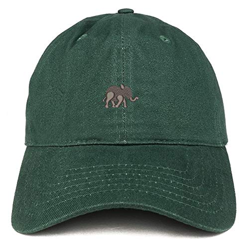 Trendy Apparel Shop Baby Elephant Embroidered Brushed Cotton Cap