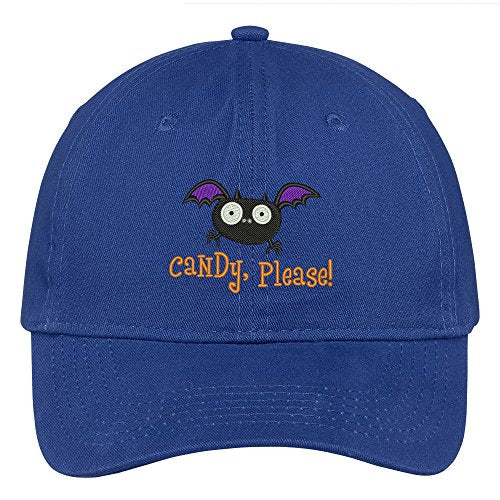 Trendy Apparel Shop Candy Please Embroidered Halloween Themed Cotton Baseball Cap