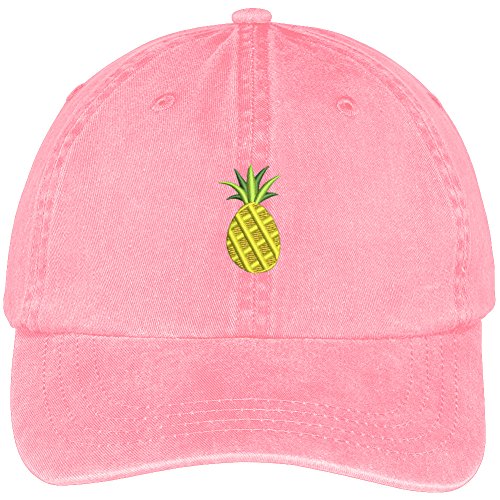 Trendy Apparel Shop New Pineapple Logo Embroidered Soft Crown 100% Brushed Cotton Cap