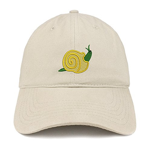 Trendy Apparel Shop Snail Embroidered Low Profile Soft Cotton Baseball Cap