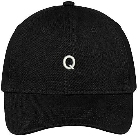 Trendy Apparel Shop Letter Q Block Font Embroidered Dad Hat Cotton Baseball Cap