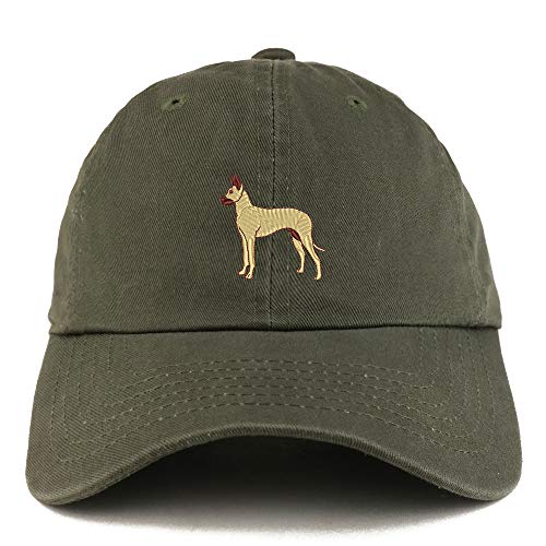 Trendy Apparel Shop Great Dane Dog Embroidered Low Profile Soft Cotton Dad Hat Cap