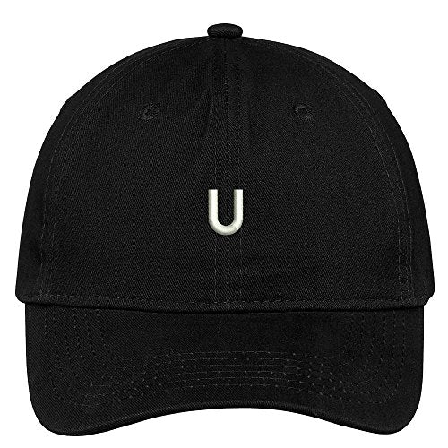 Trendy Apparel Shop Letter U Block Font Embroidered Dad Hat Cotton Baseball Cap -