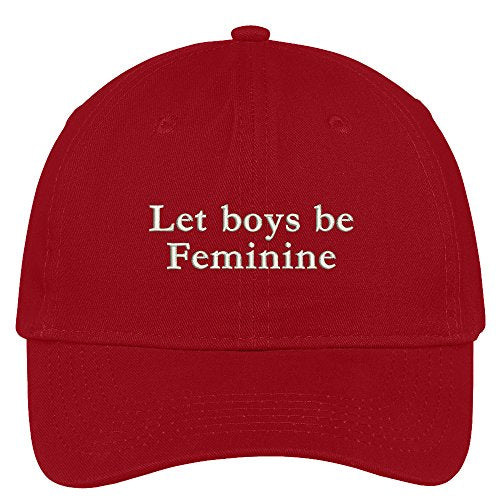 Trendy Apparel Shop Let Boys Be Feminine Embroidered 100% Quality Brushed Cotton Baseball Cap