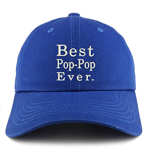 Trendy Apparel Shop Best Pop Pop Ever Solid Adjustable Unstructured Dad Hat