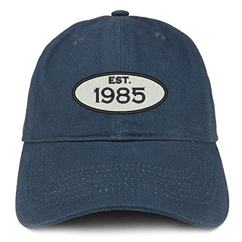 Trendy Apparel Shop Established 1985 Embroidered 36th Birthday Gift Soft Crown Cotton Cap