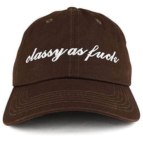 Trendy Apparel Shop Classy As Fuck Embroidered Unstructured Low Profile Dad Hat