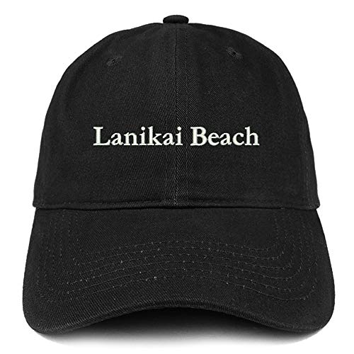 Trendy Apparel Shop Lanikai Beach Embroidered Brushed Cotton Cap