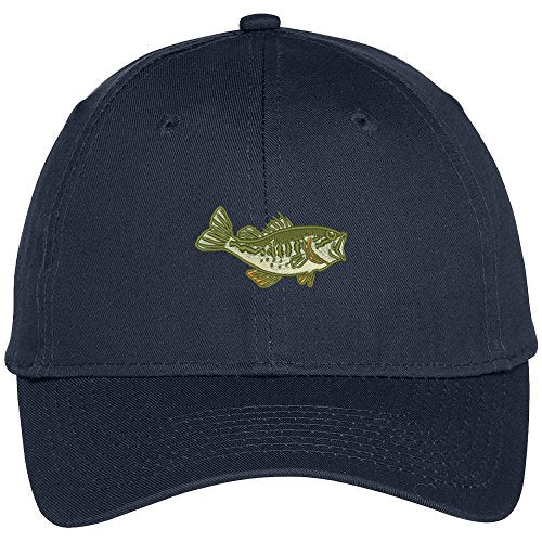 Trendy Apparel Shop Sea Bass Embroidered Adjustable Baseball Cap