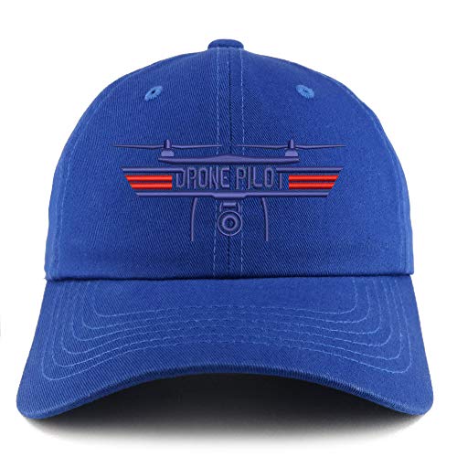 Trendy Apparel Shop Drone Top Gun Pilot Embroidered Low Profile Soft Cotton Dad Hat Cap