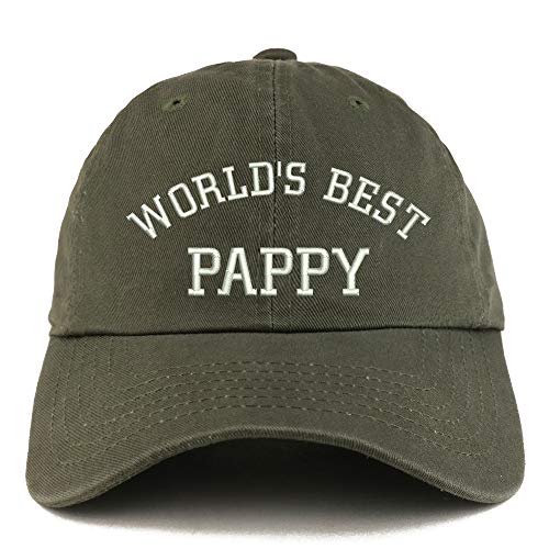 Trendy Apparel Shop World's Best Pappy Solid Adjustable Unstructured Dad Hat