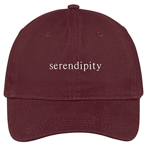 Trendy Apparel Shop Serendipity Embroidered 100% Cotton Adjustable Cap