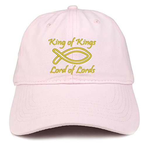 Trendy Apparel Shop King of King Embroidered Low Profile Brushed Cotton Cap