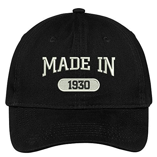 Trendy Apparel Shop 89th Birthday - Made in 1930 Embroidered Low Profile Cotton Baseball Cap